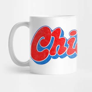 Chicago Cubs  // Retro Colors Faded Style Design Mug